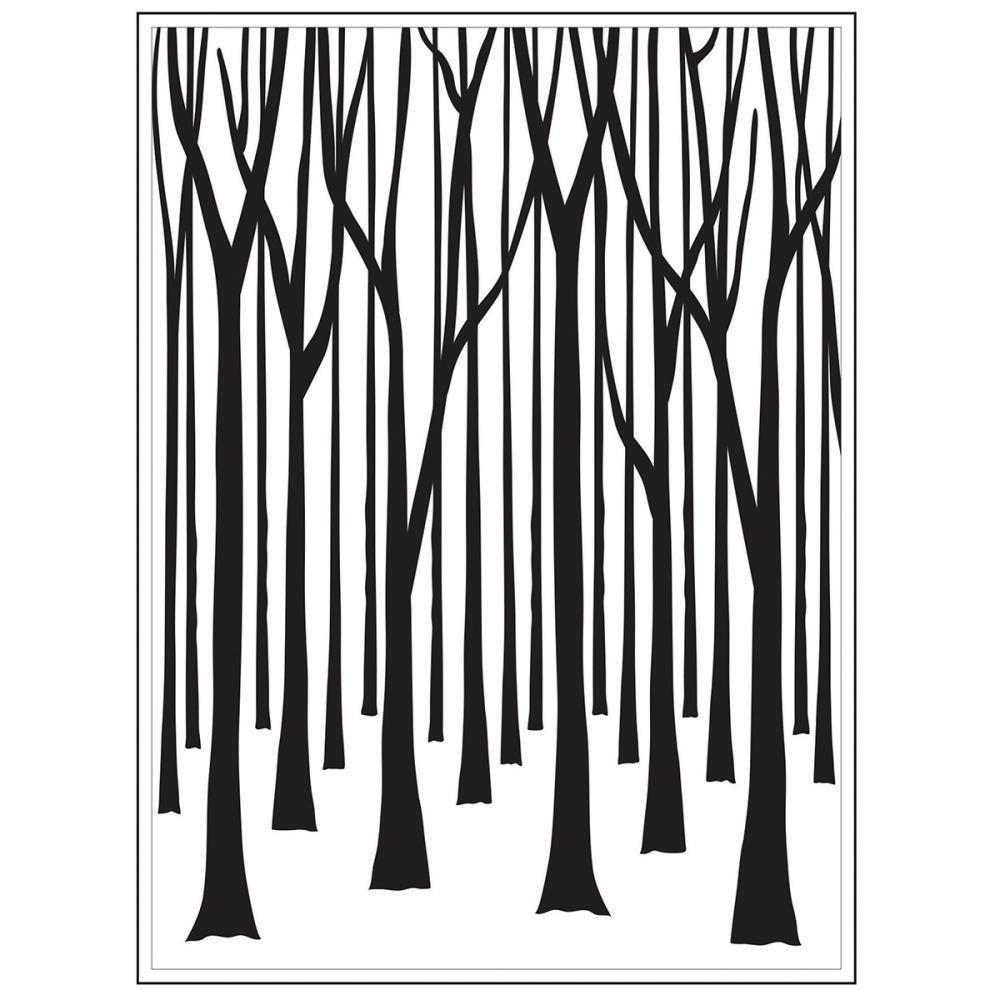 Background Darice - Embossing Folder 4.25 inch X5.75 inch - Thin Tree Trunks