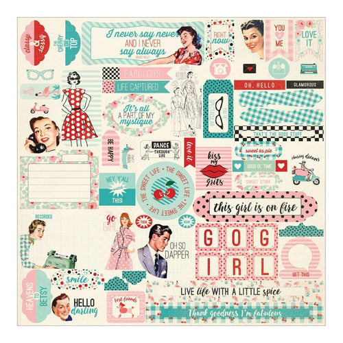 Authentique - Fabulous Cardstock Stickers 12X12 Details