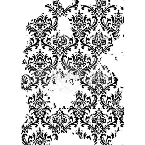 49 & Market Clear Stamps 3X4 Faded Damask