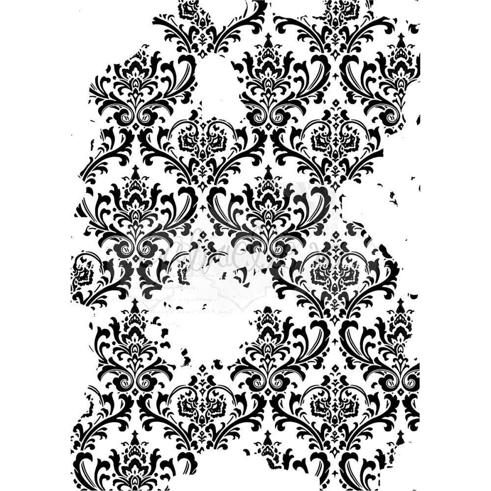 49 & Market Clear Stamps 3X4 Faded Damask
