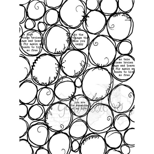 49 & Market Clear Stamps 3X4 Going In Circles
