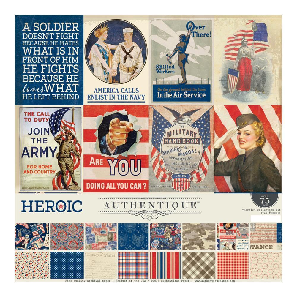 Authentique Collection Kit 12 X 12 inch - Heroic