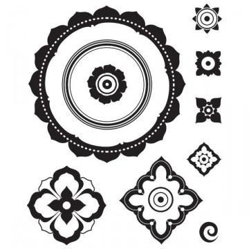 BasicGrey - Ambrosia Bitsy Medallion Stamp